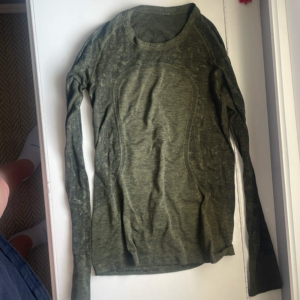 army green long sleeve swiftly tech, discontinued